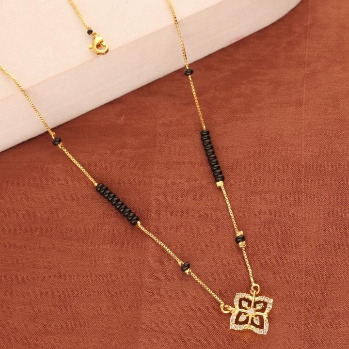 Micro gold polish manglsutra 1612 Wholesale jewelry market Mumbai